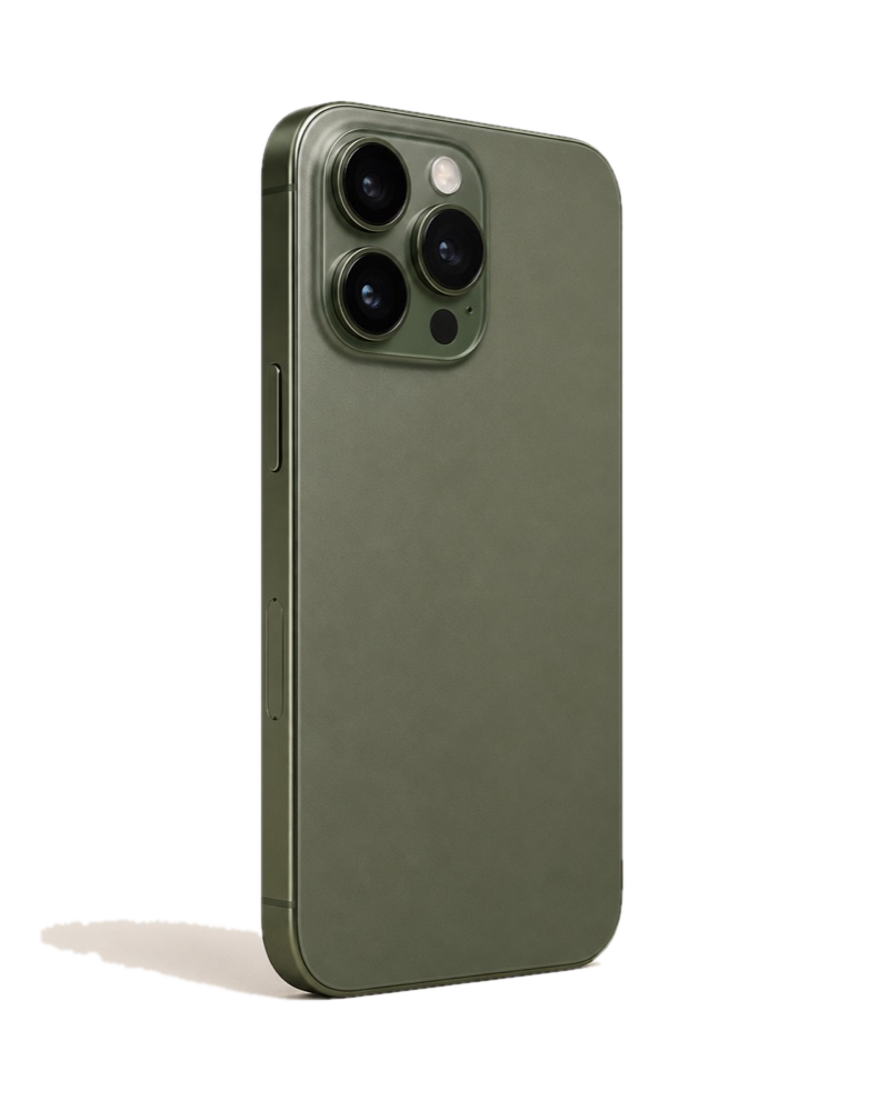 Olive green smartphone